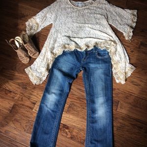 Lace top with Kimono sleeves